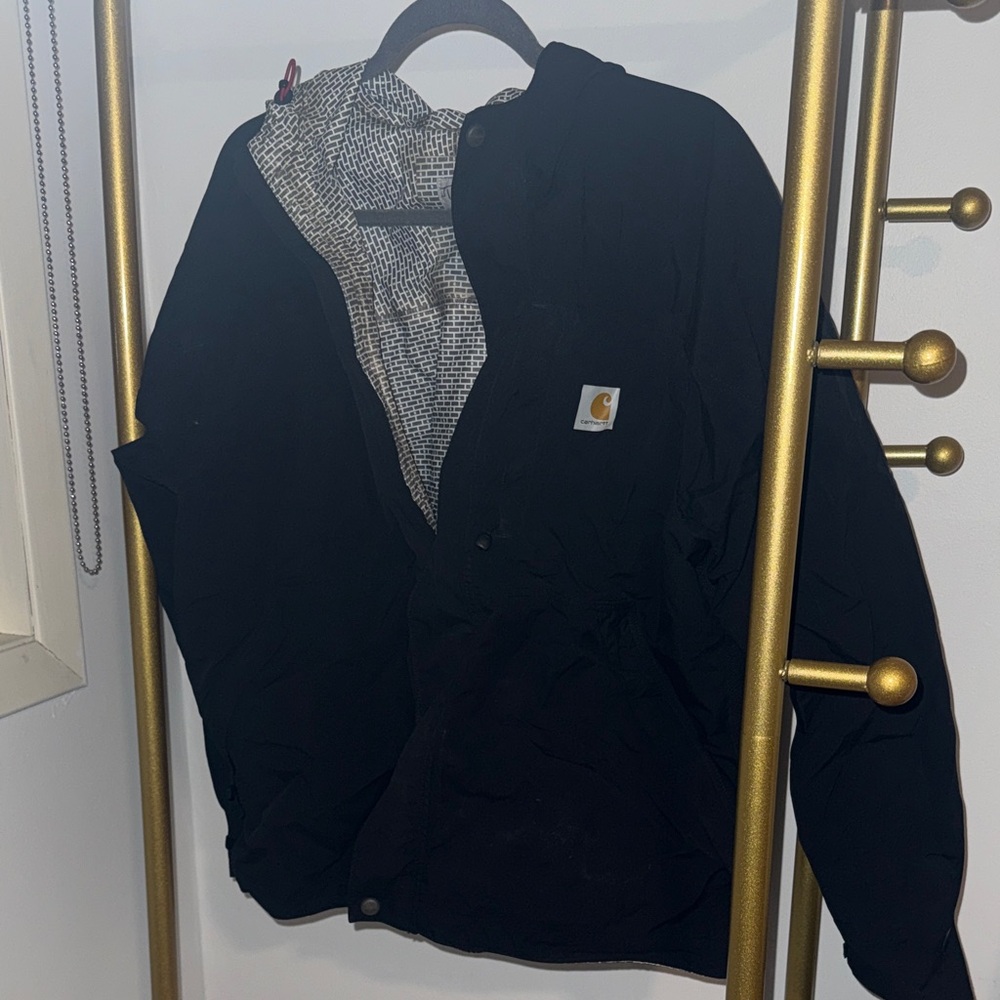 Carhartt Men's Dark Jacket with Patterned Lining